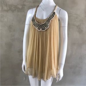 Embellished mini dress / tunic top